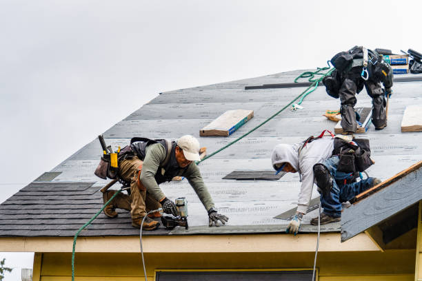 Professional Flat Roof Repair technician working in Three Rivers, MI